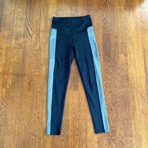 Lularoe Rise Brave Black & Gray Workout Leggings